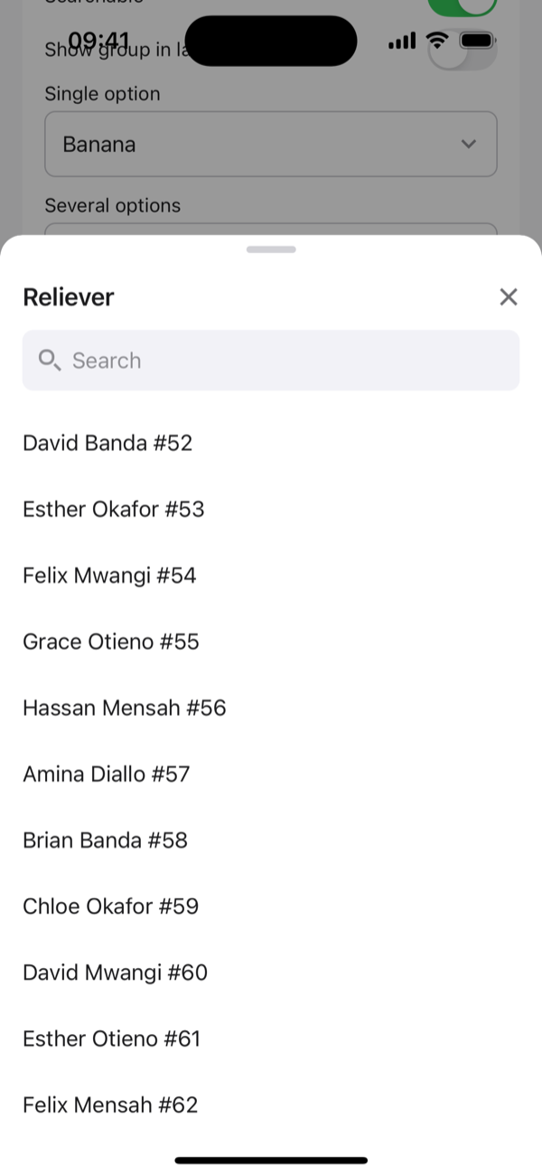 Remote search and infinite scroll
